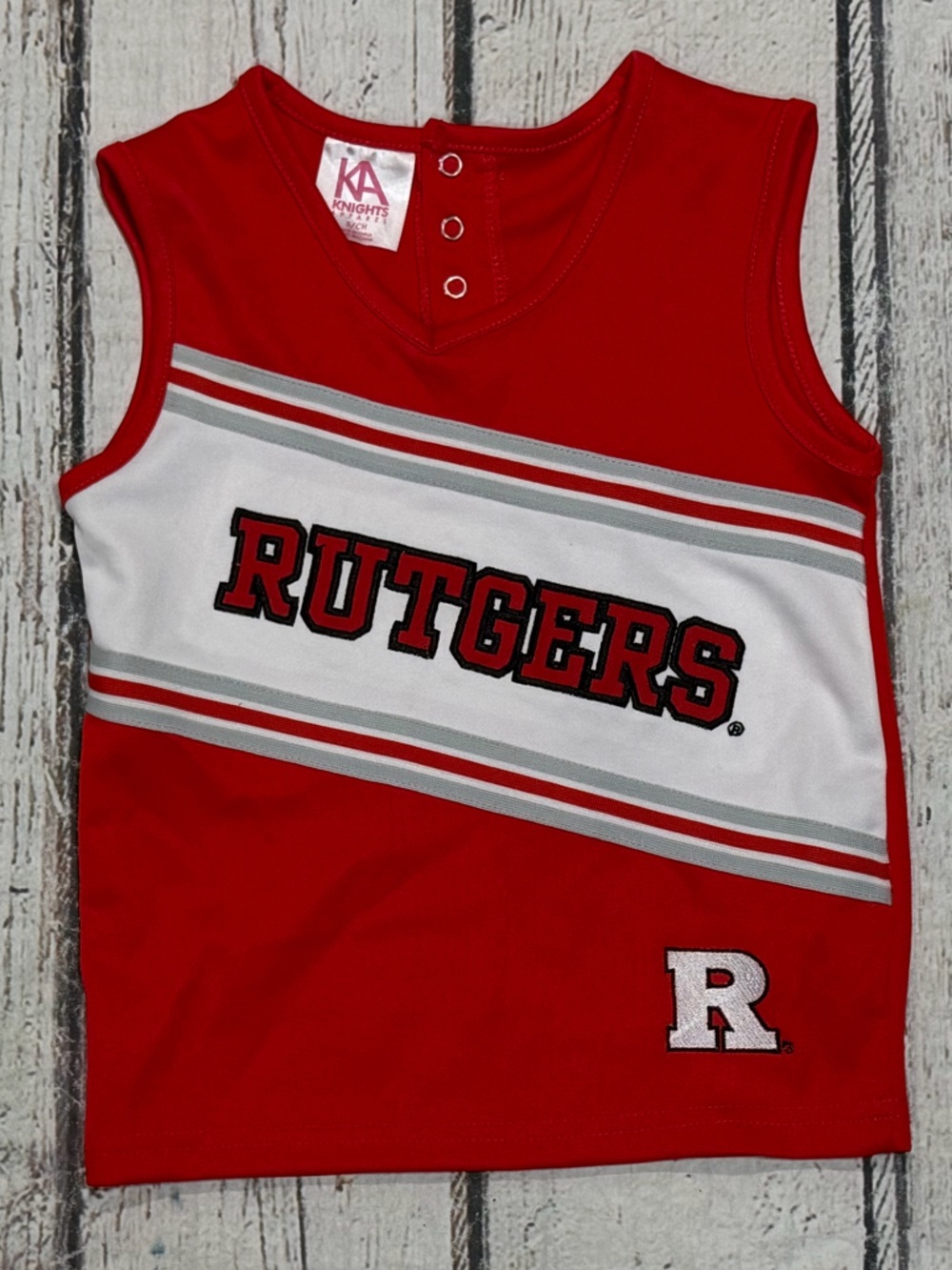 Rutgers University Scarlet Knights Girls Cheerleader Outfit Costume Kids Youth